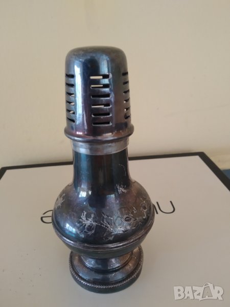 посребрена барокова солница, снимка 1