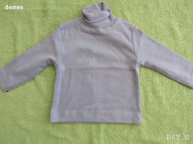  Сиво детско поло размер 80, ново, снимка 1