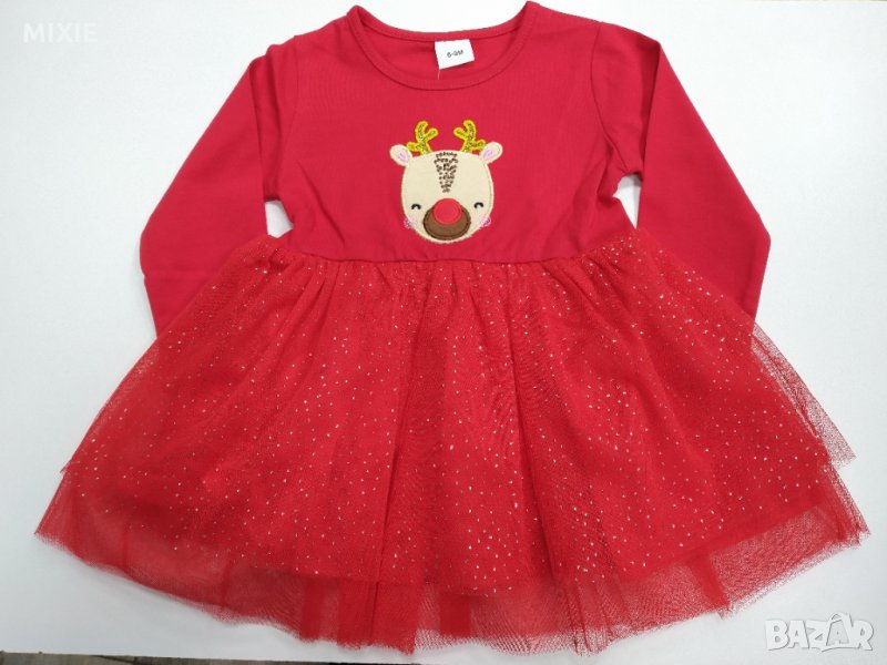 Намалена! Нова детска червена рокля , снимка 1
