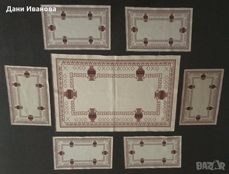 Комплект текстилни подложки за кафе, снимка 1
