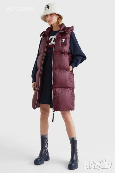 TOMMY HILFIGER Елек в Винено Червено, р.М., снимка 1