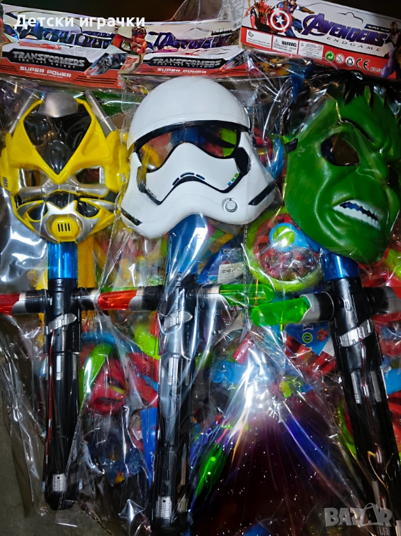 Хълк комплект маска със светещ меч, Дарт Вейдър, Бъмбълби, снимка 1