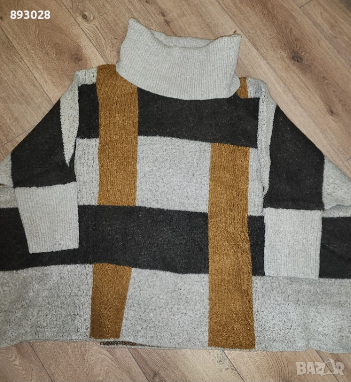 Топло поло пончо ZARA Knit , снимка 1