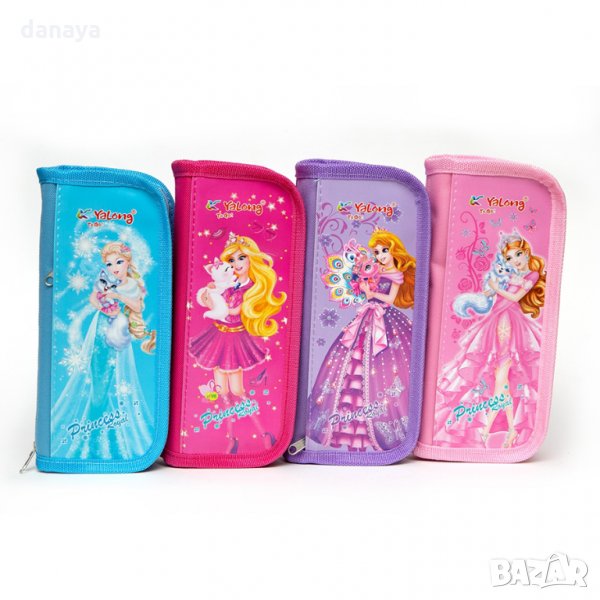 1637 Ученически несесер за момичета Принцеси, снимка 1