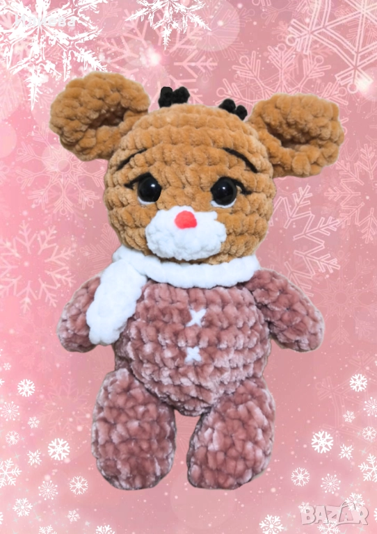 Коледно еленче – пухкав зимен приятел, снимка 1