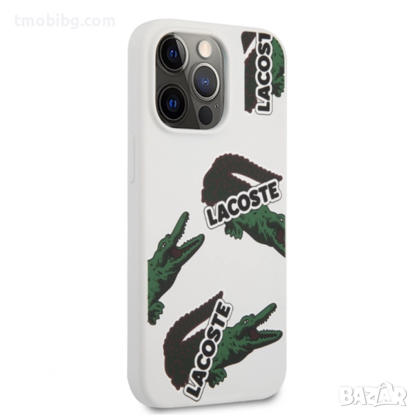 Силиконов гръб Lacoste Liquid Silicone Allover Pattern iPhone 13, iPhone 13 Pro, iPhone 13 Pro MAX, снимка 1