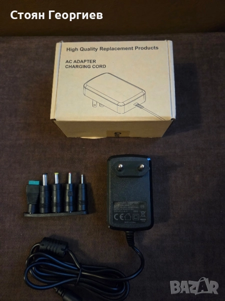 100V-240V към 24V 1A ACDC импулсен захранващ адаптер с 5 избираеми адаптерни щепсела, снимка 1