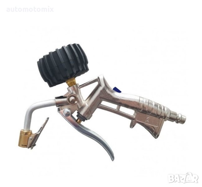 Пистолет с манометър за гуми 0-10 Bar - 181721, снимка 1