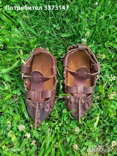 детски цървули/опинци от естествена кожа, снимка 1