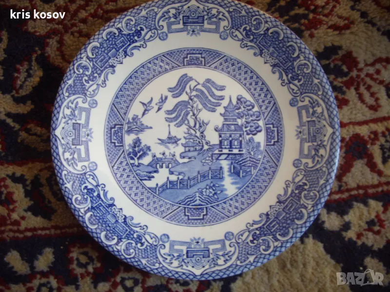 YE OLD WILLOW SPODE чинии, снимка 1