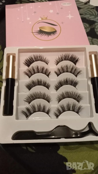  5 чифта магнитни изкуствени мигли с очна линия  , снимка 1