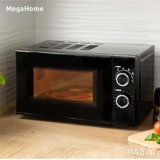 Микровълнова фурна Royalty Line RL-MWO-3818 BLACK - 20L, 700W, снимка 1