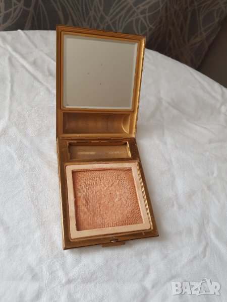 Стара френска бронзова пудриера, снимка 1