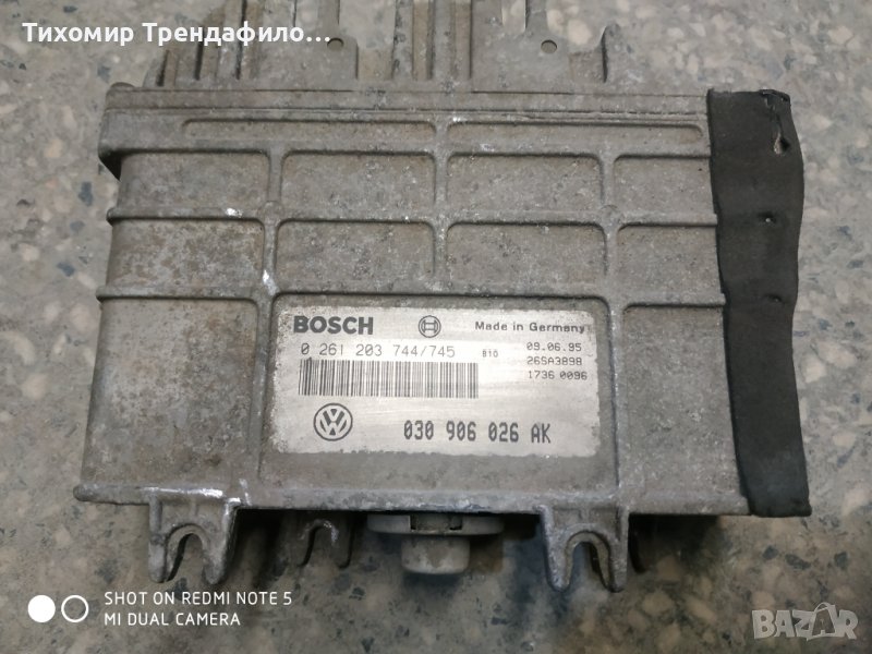0 261 203 744, 0261203744, 030906026AK, 030 906 026 AK ,ECU POLO VW 1.0 AEV motor, снимка 1