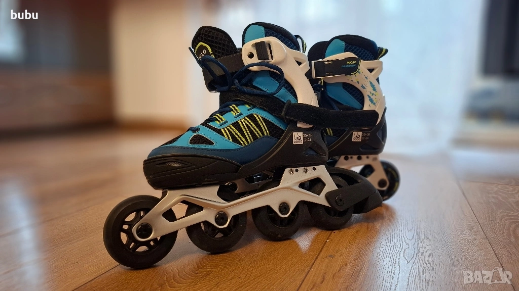 Oxelo Ролери 35-38 + накитници,наколенки и налакътници, снимка 1