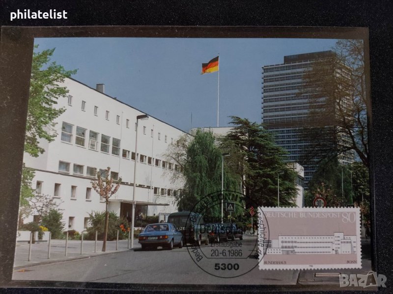 Немска Поща 1986 г. Карта Максимум, снимка 1