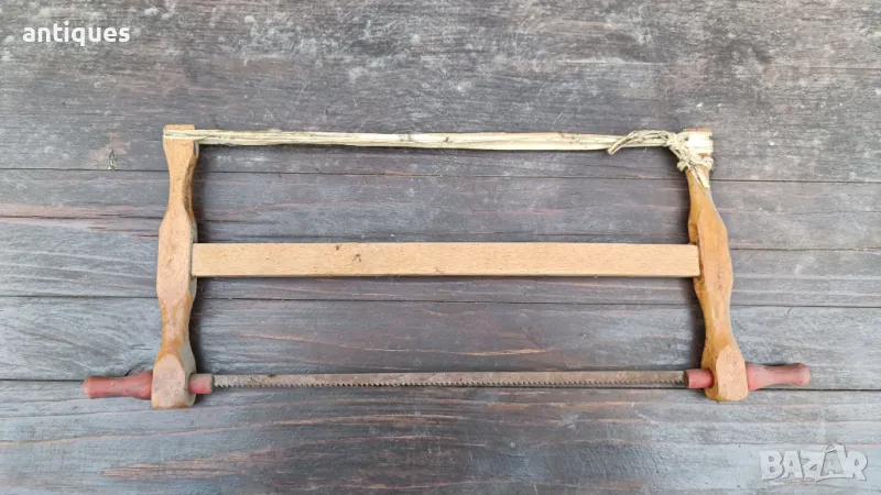 Малка дървена бичкия - трион - 35/14см, снимка 1