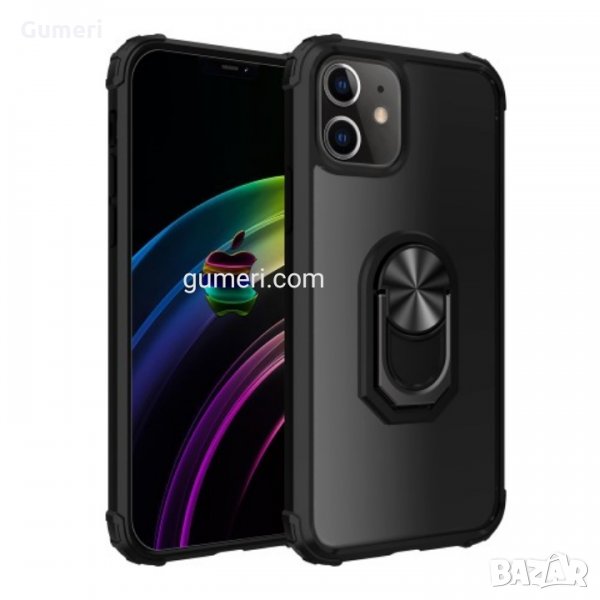  Apple iPhone 12 mini Хибриден гръб с метален пръстен , снимка 1