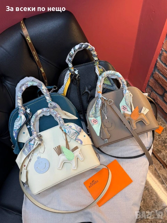 Hermes Дамска Чанта Естествена Кожа Хермес - Налични Различни Цветове Код SK745, снимка 1