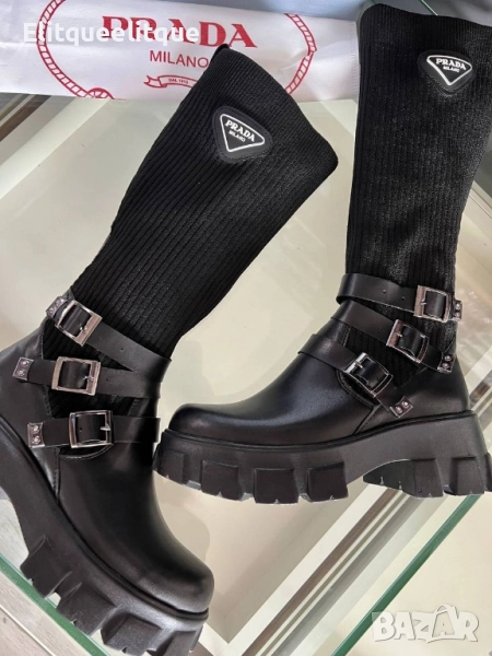 ботуши тип чорап prada, снимка 1