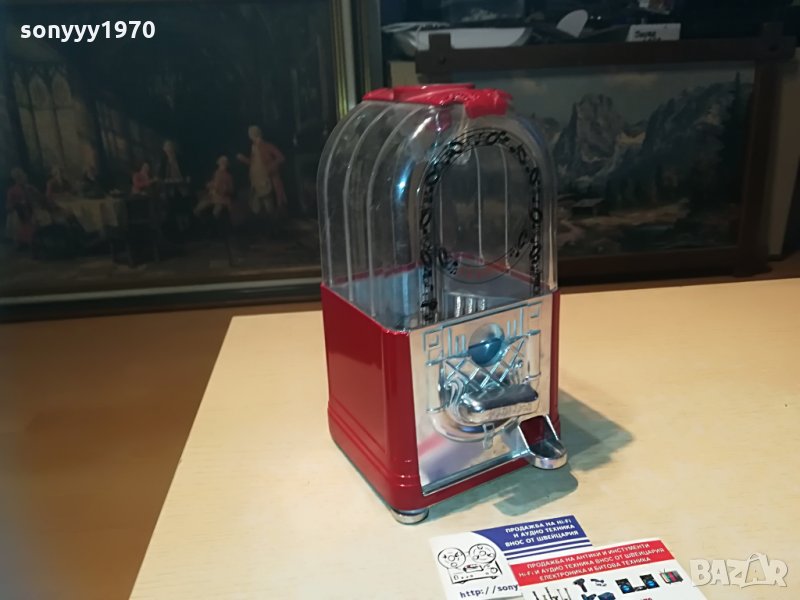 поръчано-CLASSIC-ретро машина за бонбони-метална-внос швеция, снимка 1