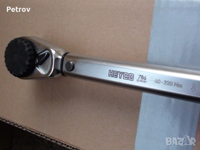HEYCO 786 - MADE IN GERMANY - 1/2" ПРОФЕСИОНАЛЕН ВИСОКОКАЧЕСТВЕН Динамометричен Ключ 60 - 320 Nm !!!, снимка 7 - Гедорета - 52396251