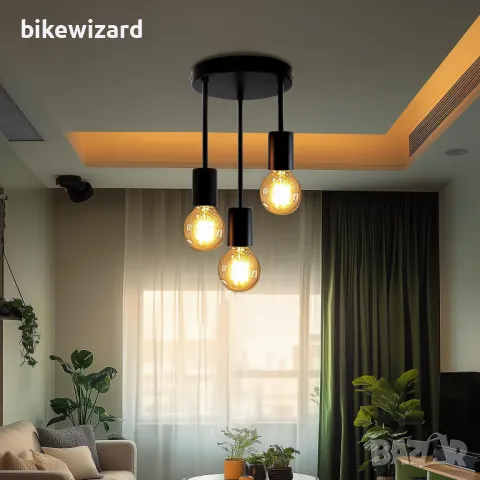 LIGHT Ретро таванна лампа тройна Е27 НОВА