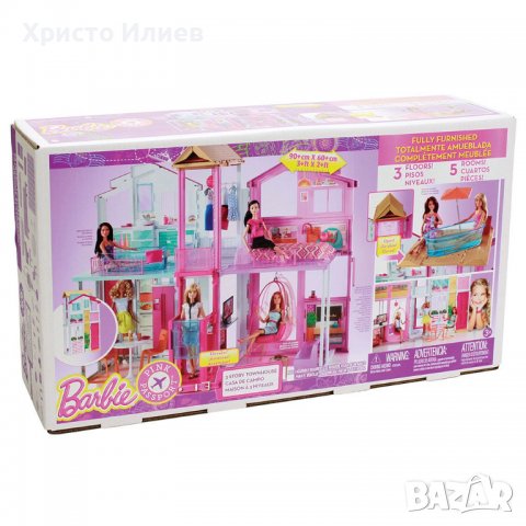 Голямата къща на Барби Mattel Barbie Malibu Къща за кукли, снимка 5 - Кукли - 39325597