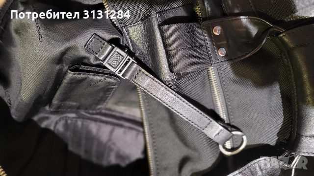 Piquardo маркова италианска пьтна чанта от кожа и плат Италия, снимка 4 - Чанти - 52712121