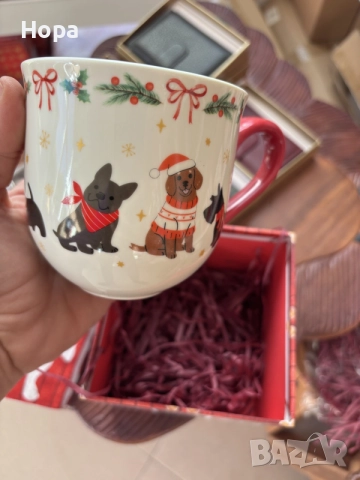 Коледна кутия + Коледна чаша + Чорапи + Брошка , снимка 8 - Коледни подаръци - 56368392