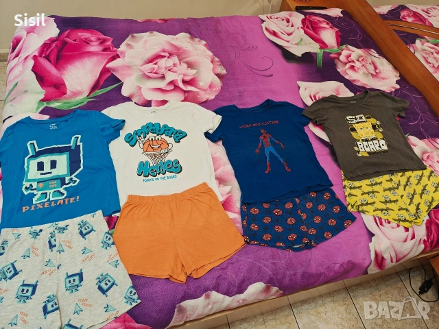 Лот лятни детски пижами 134 размер