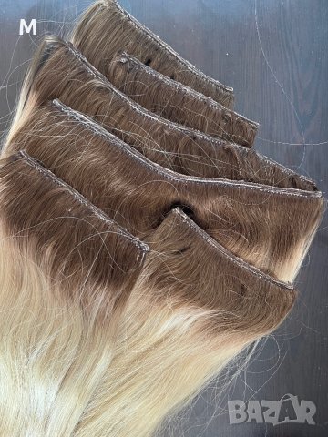 Естествена руса омбре коса, снимка 2 - Аксесоари за коса - 37435508