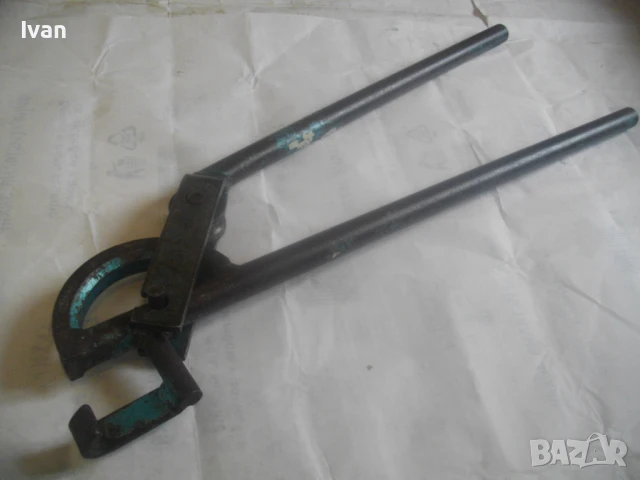 ф15мм НЕМСКИ ГОЛЯМ СТАРО КАЧЕСТВО ТРЪБОГИБ РЪЧЕН УРЕД ЗА ОГЪВАНЕ НА ВСЯКАКВИ ТРЪБИ ДИАМЕТЪР ДО ф15мм, снимка 6 - Други инструменти - 50476828