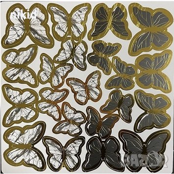 10 бр картонени пеперуди украса декор за торта мъфини кексчета, снимка 9 - Други - 44247394