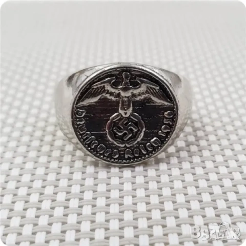 Монета SS  пръстен и значка от нацистка Германия, снимка 6 - Нумизматика и бонистика - 49682604