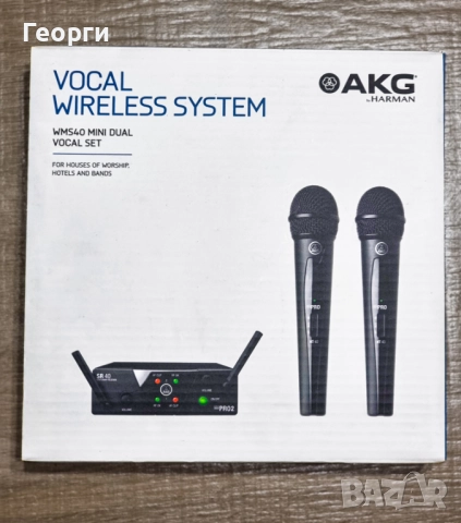 Двойка микрофони AKG WMS40 MINI DUAL PRO
