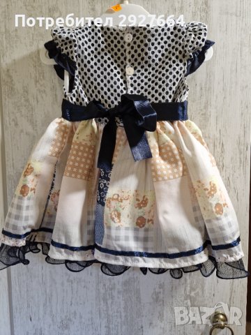 Официална бебешка рокля за 1г, снимка 2 - Бебешки рокли - 42610849