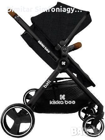 KIKKA BOO Комбинирана количка BALI ZEN MELANGE Black, снимка 3 - Детски колички - 38002627