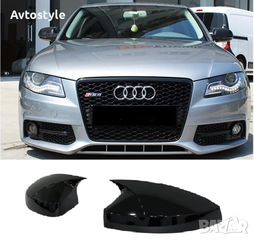 Капаци за огледала Batman за Audi A4, 2009-2014г, снимка 1
