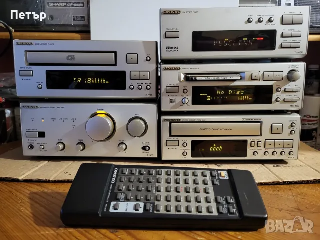 ONKYO A905 HIGH END МИНИ СИСТЕМА MD,CD,TAPE,TUNER,AMP,оригинално дистанционно