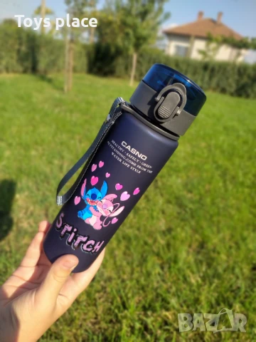 Шише за вода Лило и Стич Lilo and Stitch , снимка 2 - Ученически пособия, канцеларски материали - 50893586