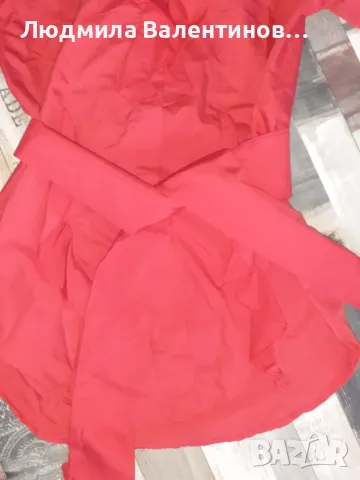 Риза , дълга с колан в червено, снимка 4 - Ризи - 47344197