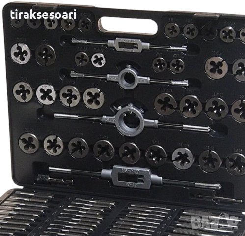 Метчици и плашки 110 части RockForce, снимка 3 - Други инструменти - 42216050