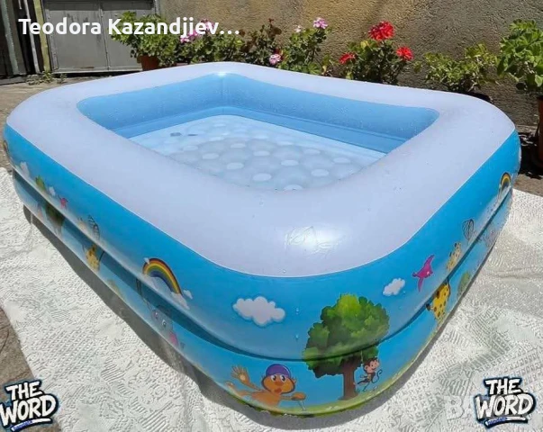 Удебелен детски надуваем басейн, различни размери , снимка 1