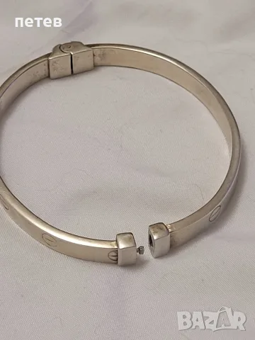 сребърна гривна Cartier.Cartier. сребърна гривна., снимка 3 - Антикварни и старинни предмети - 56075365