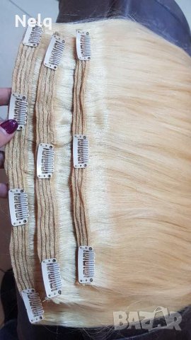 Екстеншъни с клипси 200гр, снимка 2 - Аксесоари за коса - 30738836