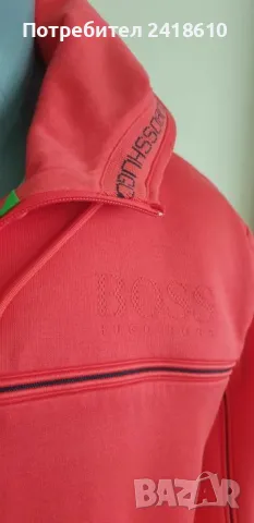 Hugo Boss Green Full Zip Mens Size L ОРИГИНАЛ! Мъжки Суичер!, снимка 10 - Спортни дрехи, екипи - 47272220