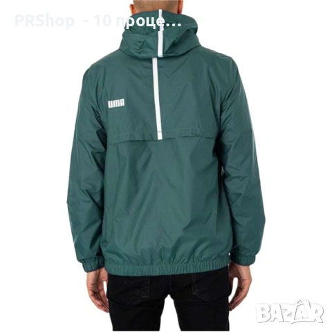 Мъжко яке PUMA Windbreaker, сиво-зелено, снимка 3 - Якета - 53240858