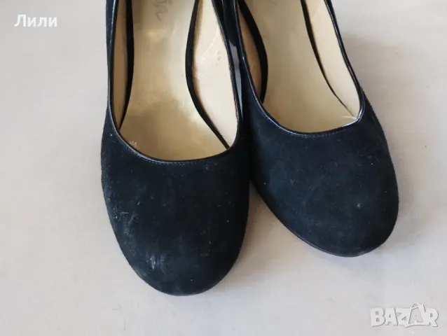 дамски черни обувки , снимка 4 - Дамски обувки на ток - 50141932