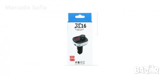 Трансмитер FM Automat, X16, Bluetooth, черен, снимка 2 - Аксесоари и консумативи - 30582141